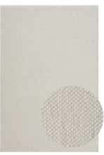 Lade das Bild in den Galerie-Viewer, Stockholm Boho Natur handgewebter Wollteppich, 1050 60-Cream