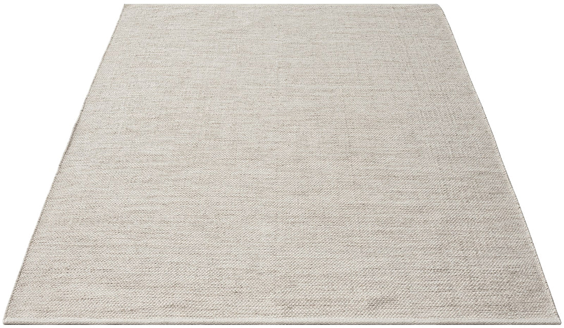 Stockholm Boho Natur handgewebter Wollteppich, 1050 70-Cream Beige