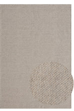 Lade das Bild in den Galerie-Viewer, Stockholm Boho Natur handgewebter Wollteppich, 1050 75-Beige