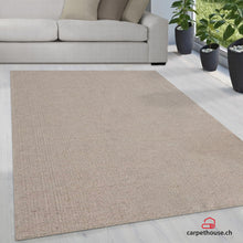 Lade das Bild in den Galerie-Viewer, Stockholm Boho Natur handgewebter Wollteppich, 1050 75-Beige