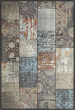 Lade das Bild in den Galerie-Viewer, Waschbarer Flachwebeteppich Edessa 1303 Brown Multi