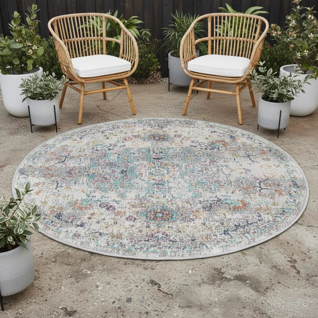 Salsa | Blau | Moderner In-& Outdoor Teppich