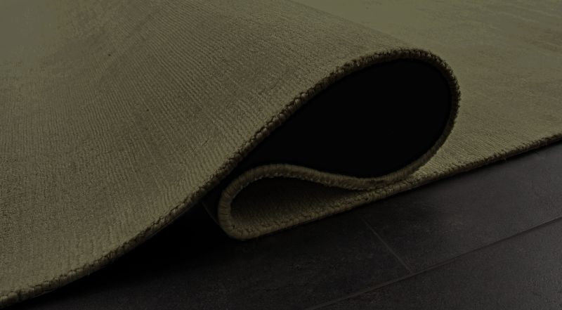Teppich Arte– Hochwertiger Viskose Teppich mit edlem Glanz, grün
