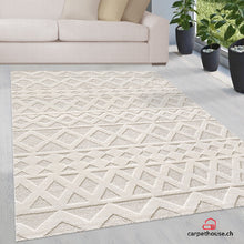 Bild im Galerie-Viewer laden (Elio Designer Teppich Hoch- Tief Effekt, 2254 60-Cream)