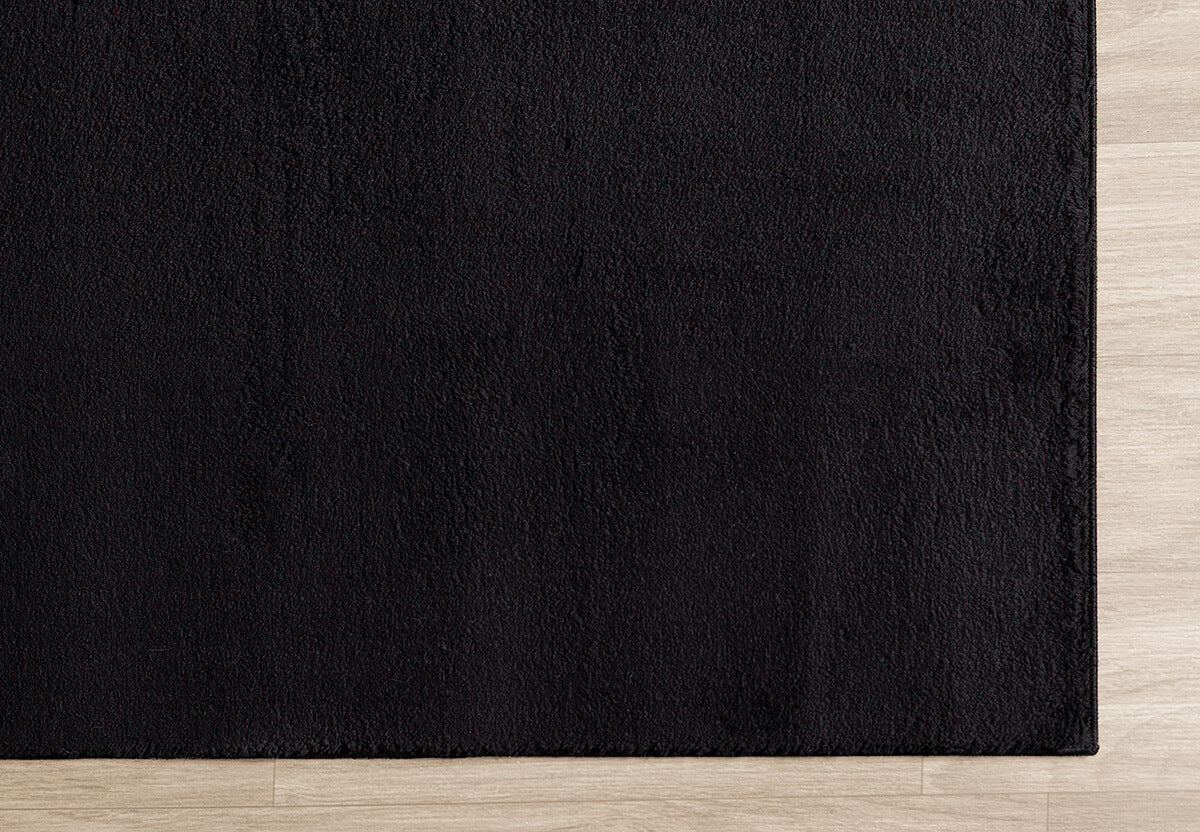 Hochflor Teppich Loft 37 90 Black – Rund