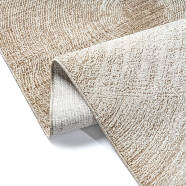 Moderner Kurzflor Teppich Flowline 52074 170-Beige