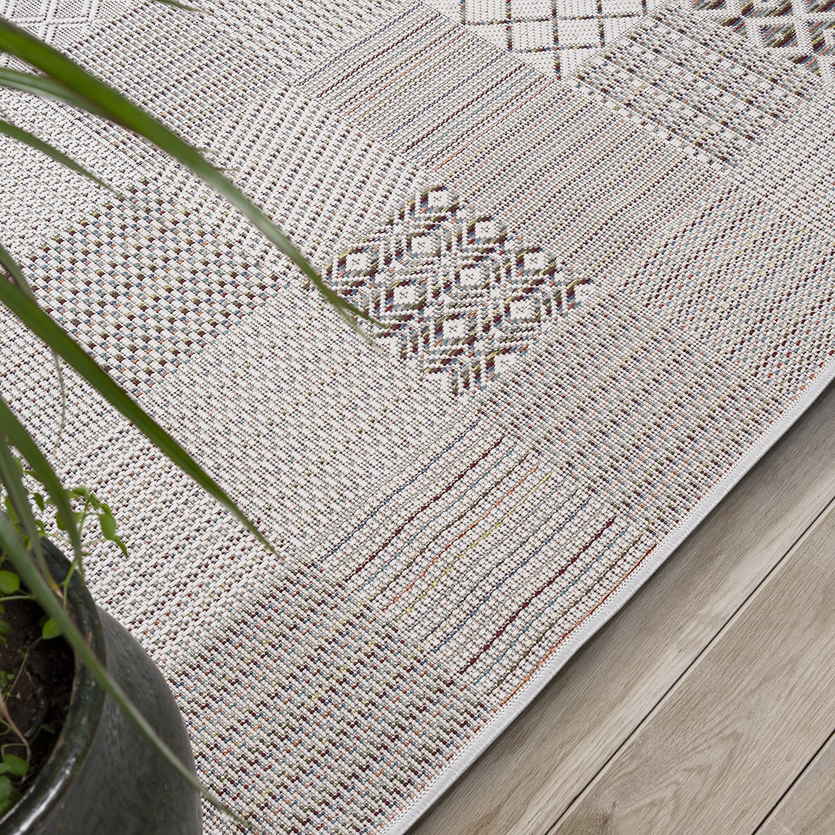 Arven | Cream | Moderner In-& Outdoor Teppich