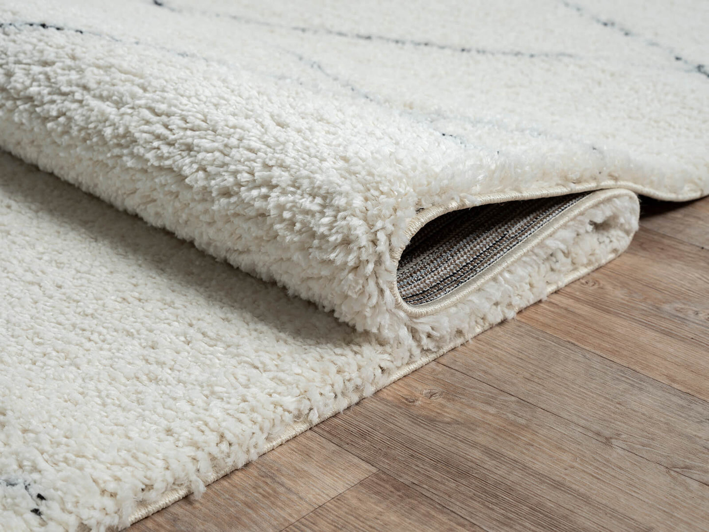 Ideal Shaggy Hochflorteppich 80259 390-White Black