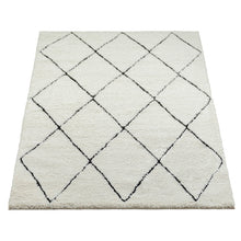 Lade das Bild in den Galerie-Viewer, Ideal Shaggy Hochflorteppich 80260 390-White Black
