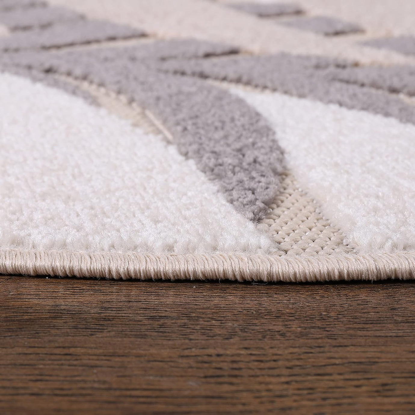 Floral Outdoor Teppich Rund, Creme– Wetterfest, Wasserabweisend & Pflegeleicht | Für Balkon, Terrasse & Garten