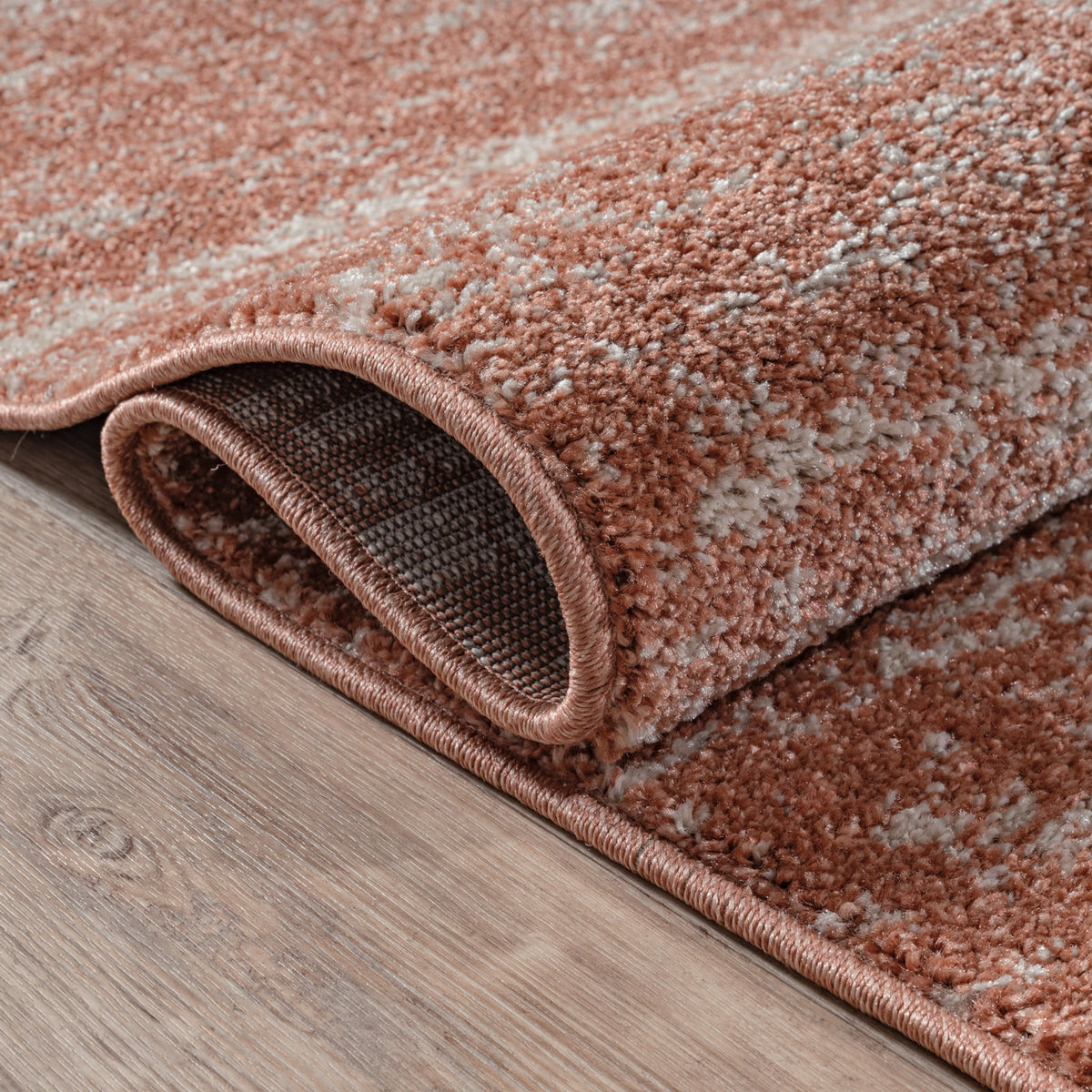 Runder Teppich Oslo 9606 Terra | Moderner Kurzflor