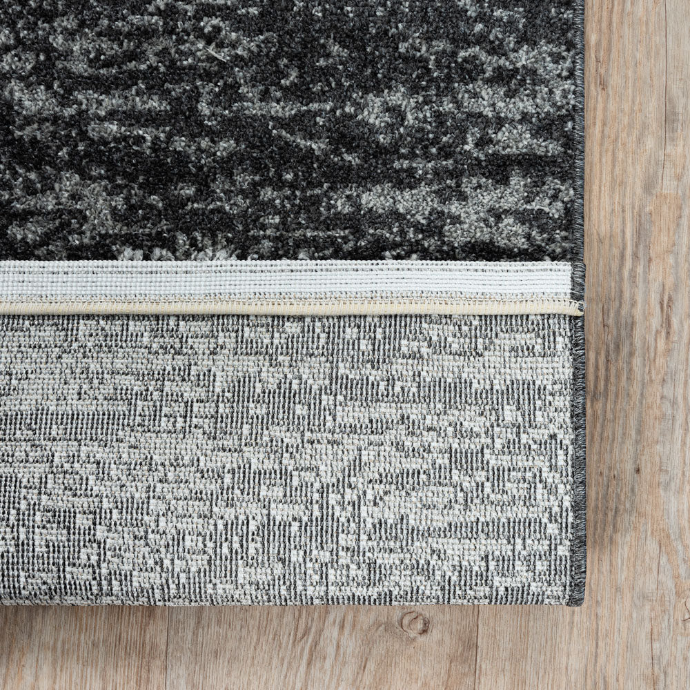 Teppich Oslo 9602 Black | Moderner Kurzflor