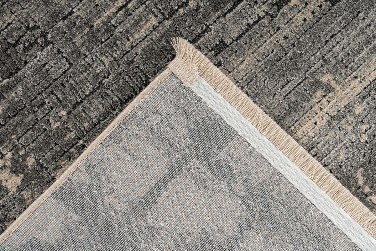 Kurzflorteppich Adela Grau – Vintage Teppich