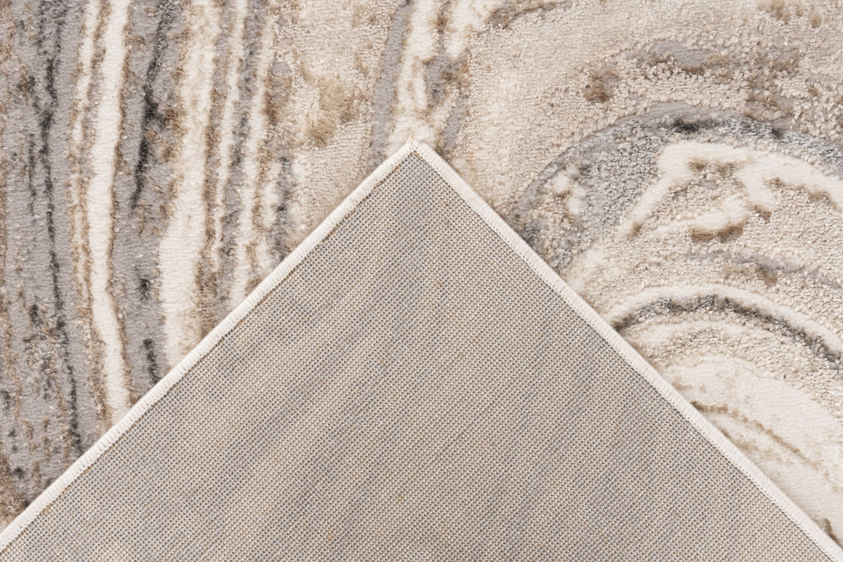 Chalk 125 Silber / Beige 160 x 230 cm