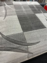 Lade das Bild in den Galerie-Viewer, Designer Teppich Diamond Karo Grau