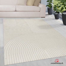 Lade das Bild in den Galerie-Viewer, Elio Designer Teppich Hoch- Tief Effekt, 2252 60-Cream