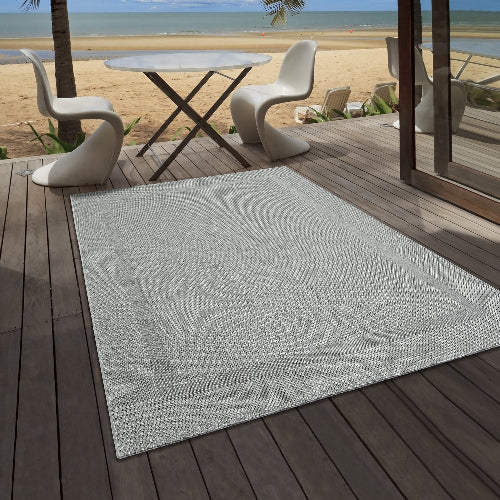 Indoor & Outdoor Kurzflorteppich Grey– Maestro