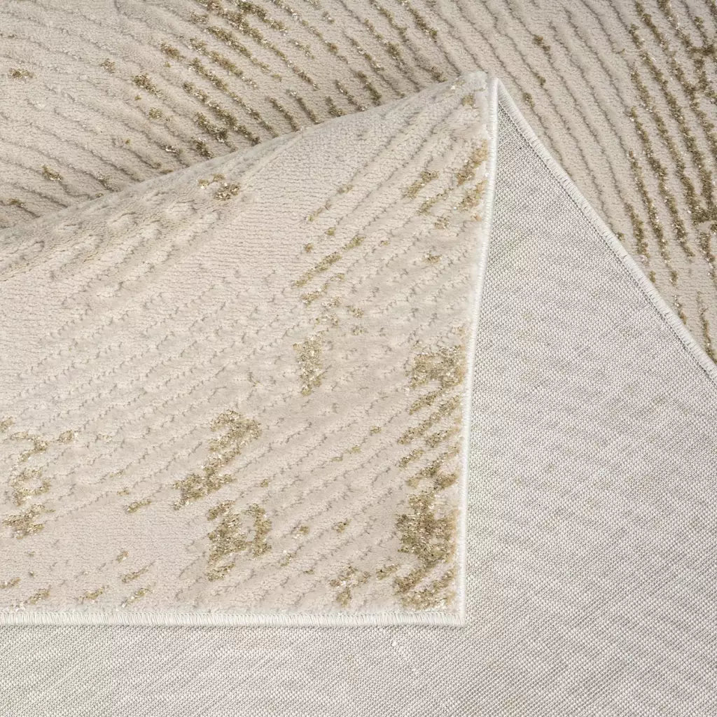 Kurzflor Teppich Antik 481 Beige – Rund