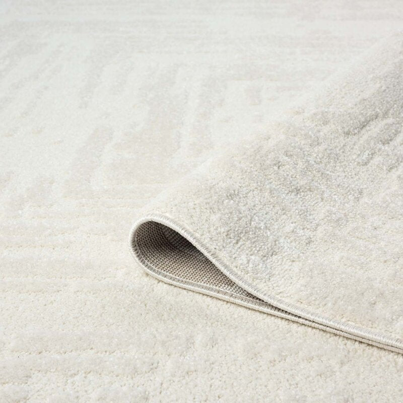 Kurzflor Teppich Flair 171 Creme - Rund