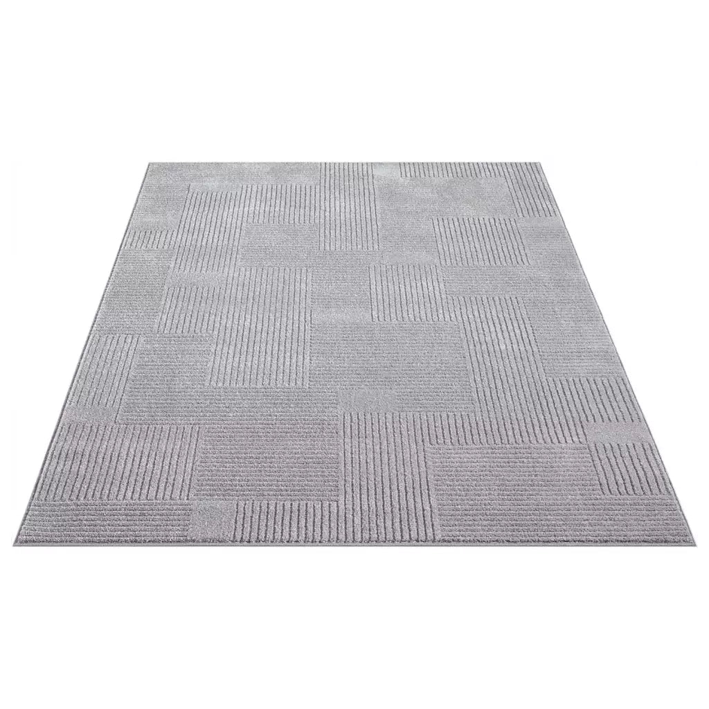 Kurzflor Teppich Flair 177 Grau