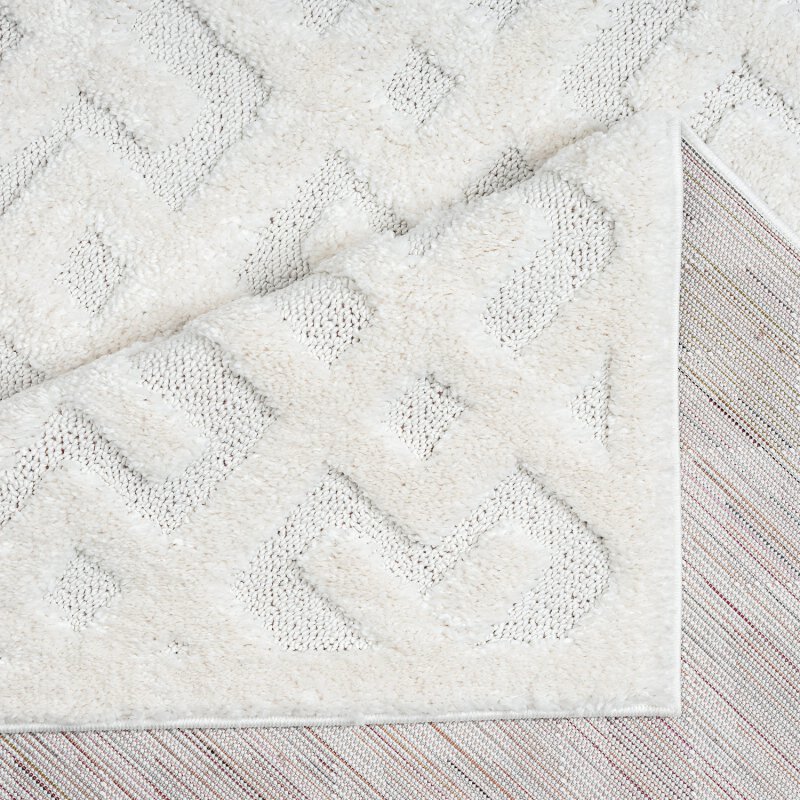 Hochflor Teppich Focus 737 Creme – Rund