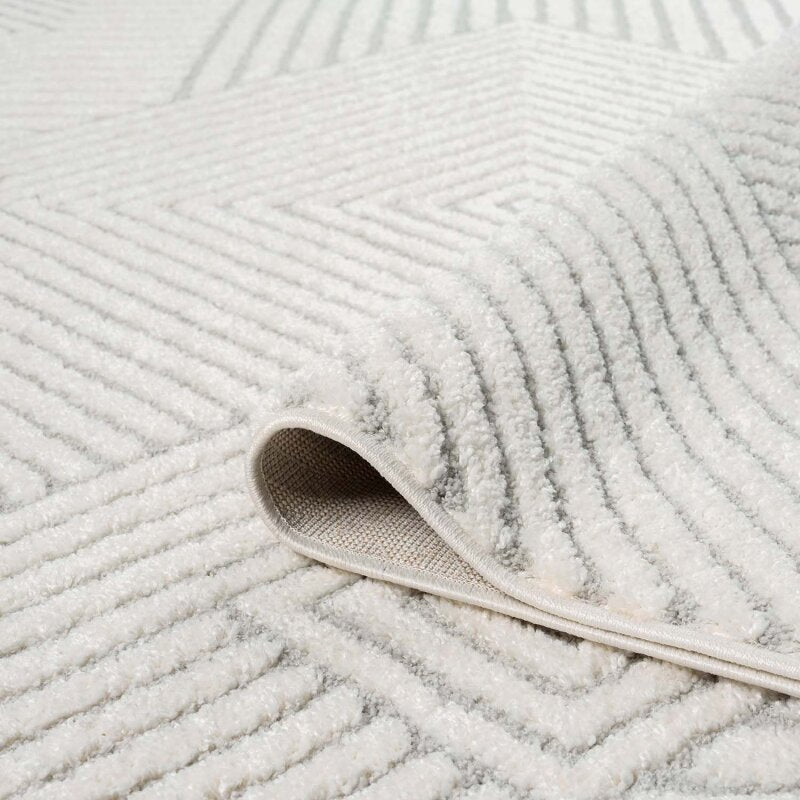 Kurzflor Teppich Lounge 0632 Grau – Rund
