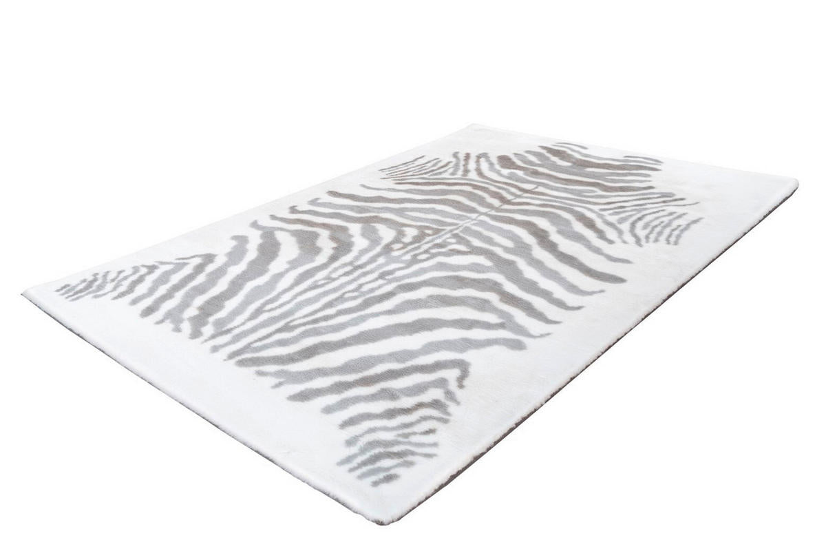 Rabbit Animal 400 Grau / Weiss – Weicher Hochflorteppich