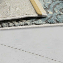 Lade das Bild in den Galerie-Viewer, Merinos Teppich Thema Serie 23007 953 grau türkis