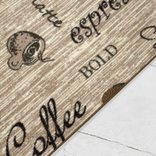 Lade das Bild in den Galerie-Viewer, Waschbarer Küchenläufer 113 Coffee Beige