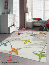 Lade das Bild in den Galerie-Viewer, Kinderteppich DIAMOND KIDS Flugzeuge