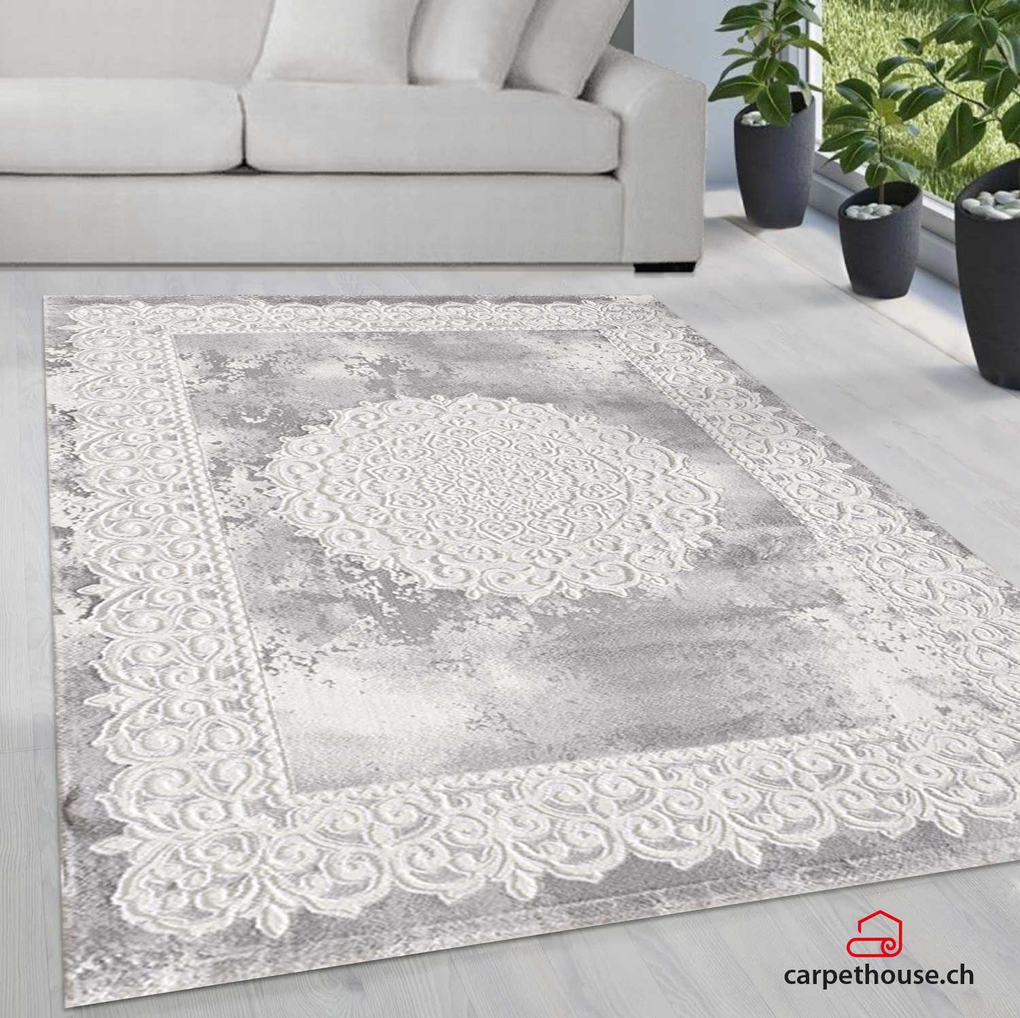 Sanat Harmony | Light Grey | Kurzflorteppich