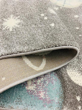 Lade das Bild in den Galerie-Viewer, Kinderteppich Pastel Kids Weltraum