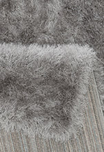 Lade das Bild in den Galerie-Viewer, Weicher Moderner Glanz Hochflorteppich Teppich, 411 Lurex 95-Grey
