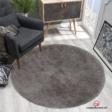 Lade das Bild in den Galerie-Viewer, Weicher Moderner Glanz Hochflorteppich Teppich, 411 Lurex 95-Grey