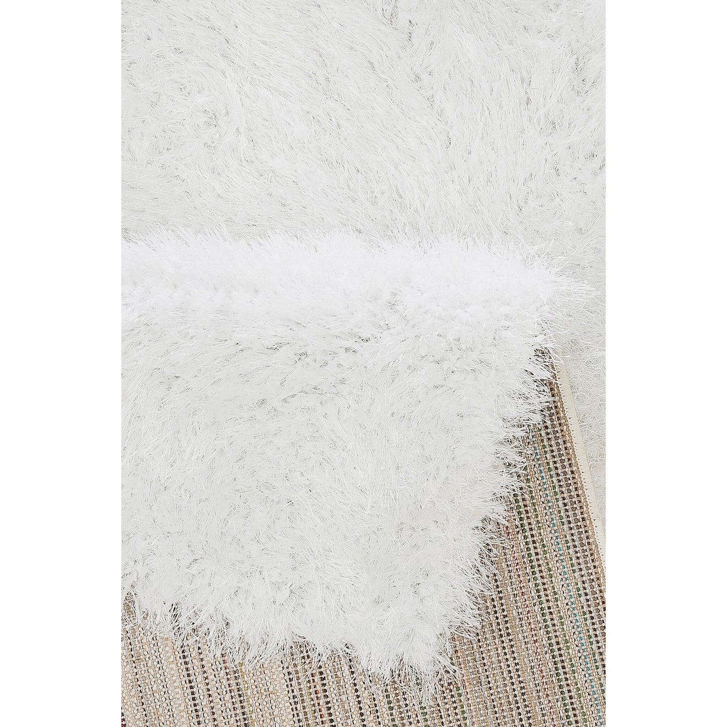 Weicher Moderner Glanz Hochflorteppich Teppich, 411 Lurex 60-weiss