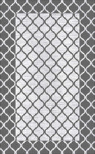 Lade das Bild in den Galerie-Viewer, Waschbarer Teppich Sunshine 1123 Grey mit Fransen