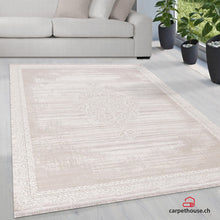 Lade das Bild in den Galerie-Viewer, Teppich Rodin 19770 60-White, rechteckig, Vintage, Orient, Kurzflor mit Fransen