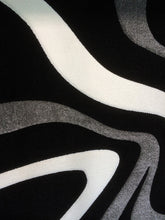 Lade das Bild in den Galerie-Viewer, Diamond Designer Teppich Welle Schwarz
