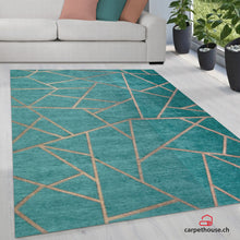 Lade das Bild in den Galerie-Viewer, Teppich Marakesh|1085 30-Turquoise