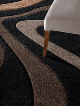 Lade das Bild in den Galerie-Viewer, Diamond Designer Teppich Welle Braun