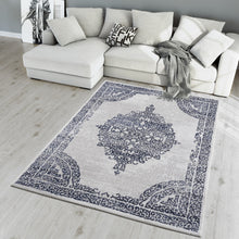 Lade das Bild in den Galerie-Viewer, Teppich Evra 7001-Light Grey