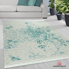 Lade das Bild in den Galerie-Viewer, Teppich Abiye, 5825-Türkis