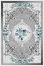 Bild im Galerie-Viewer laden (Waschbarer Teppich Sunshine 1055 grau mit Fransen)