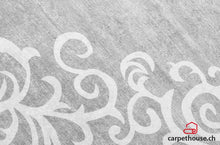 Lade das Bild in den Galerie-Viewer, Waschbarer Teppich Sunshine 1081 grau mit Fransen