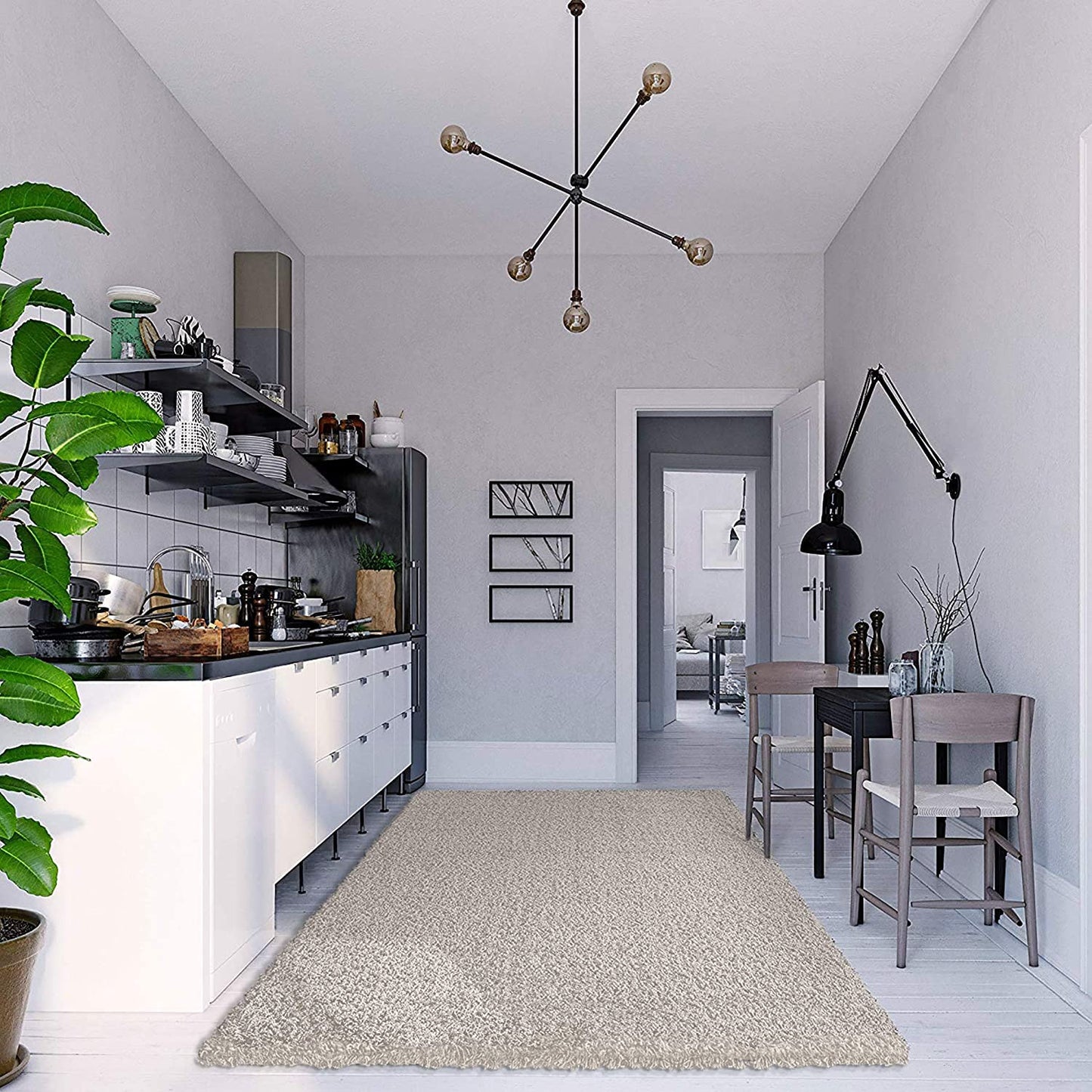 Teppich Loca in Creme