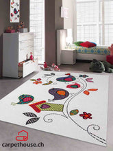 Lade das Bild in den Galerie-Viewer, Kinderteppich Diamond Kids mit Vogel