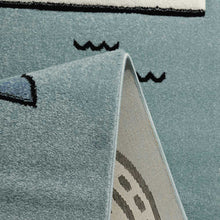 Lade das Bild in den Galerie-Viewer, Kinderteppich Teppich Indigo Kids, 22710 30-Ice Blue