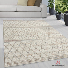 Lade das Bild in den Galerie-Viewer, Teppich Baltimore 35548 60-Cream
