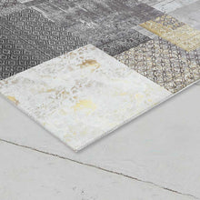 Lade das Bild in den Galerie-Viewer, Waschbarer Flachwebeteppich Edessa 1300 Grey Gold