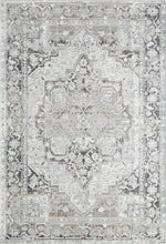 Lade das Bild in den Galerie-Viewer, Waschbarer Flachwebeteppich Edessa 1304 Cream Grey